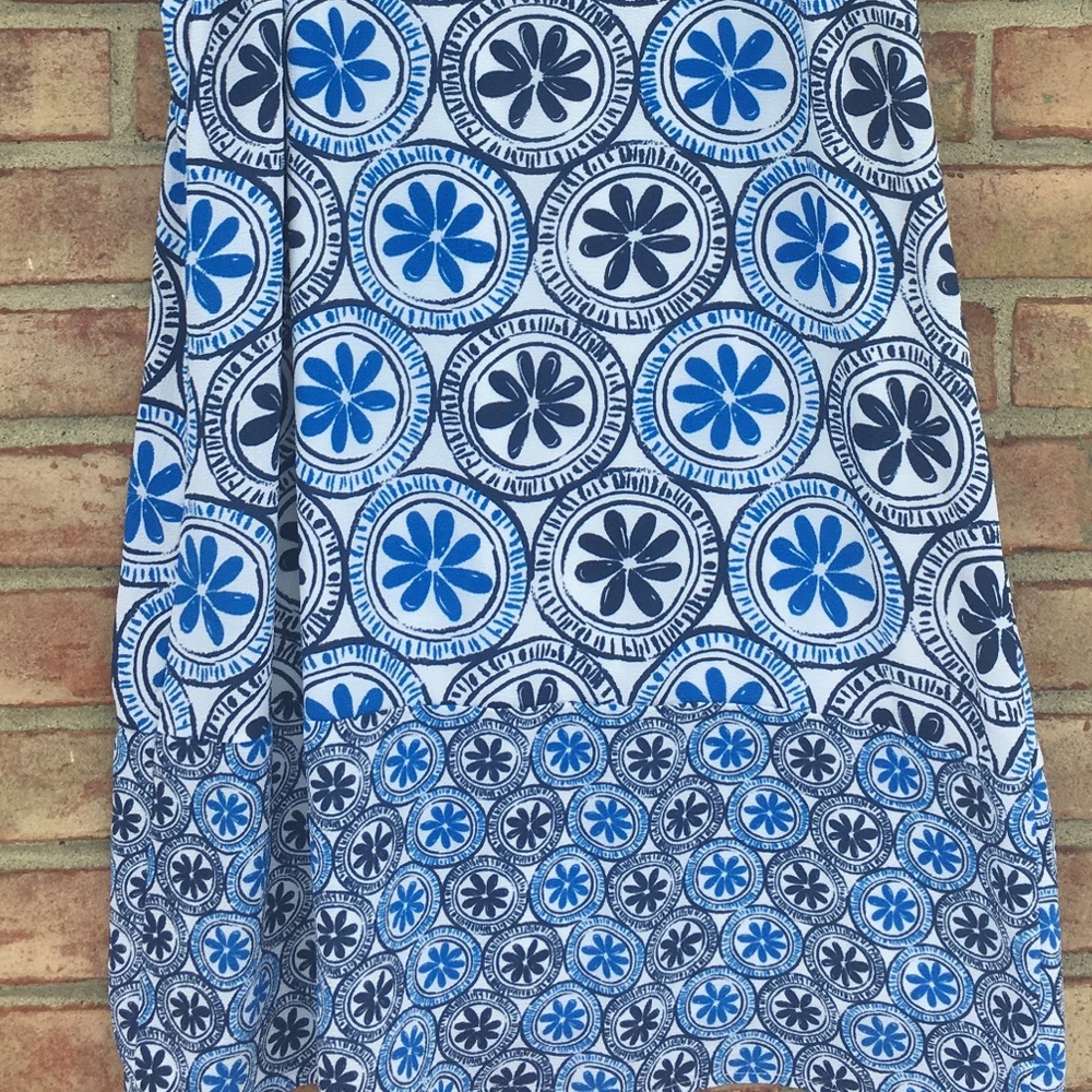 Blue Patterned Dress - Picture 2 of 2